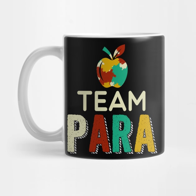 Team Paraprofessional Awesome Teachers Students T shirt by Elliottda